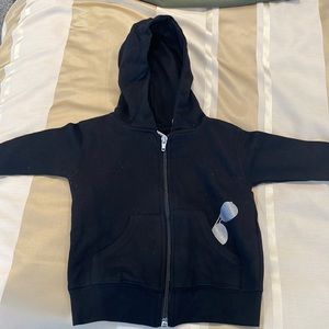 Net Size 6 month baby hoodie with aviator design and major cutie in the back